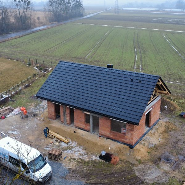 Kompleksowa budowa murowanego energooszczędnego domu jednorodzinnego 80 m², okolice Brzegu. Projekt Archon: Dom w Kruszczykach 10