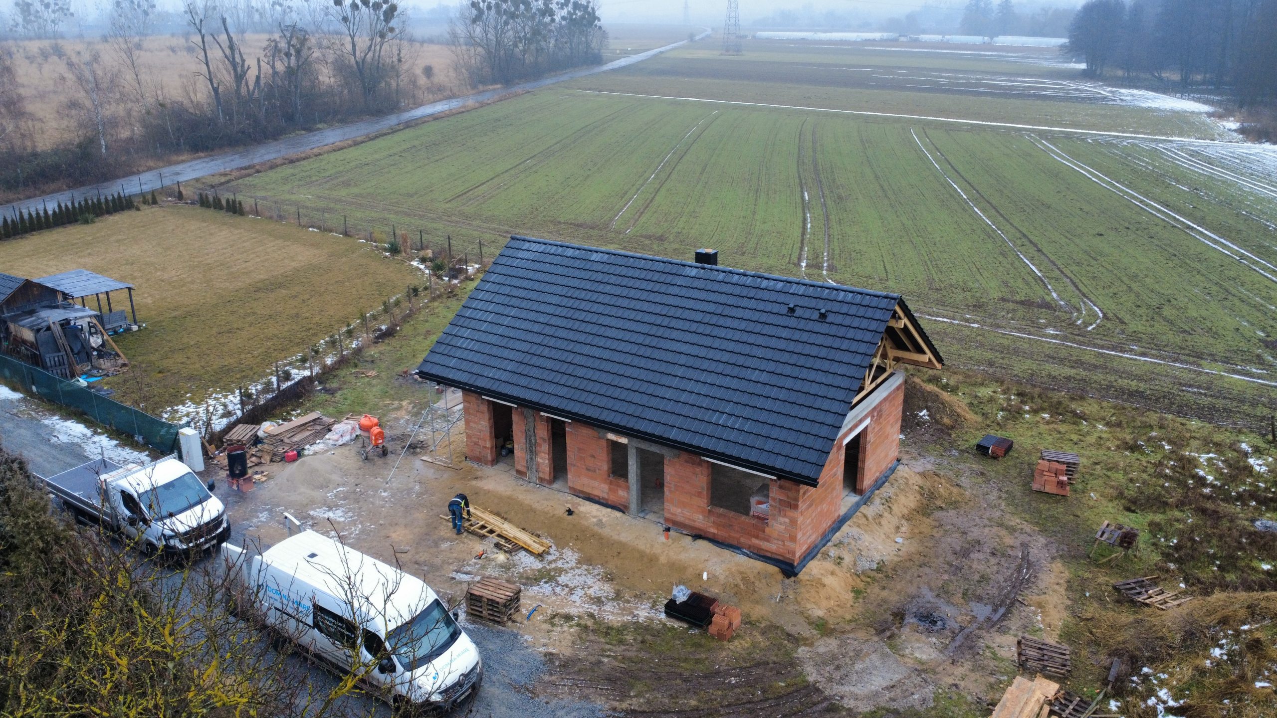 Kompleksowa budowa murowanego energooszczędnego domu jednorodzinnego 80 m², okolice Brzegu. Projekt Archon: Dom w Kruszczykach 10