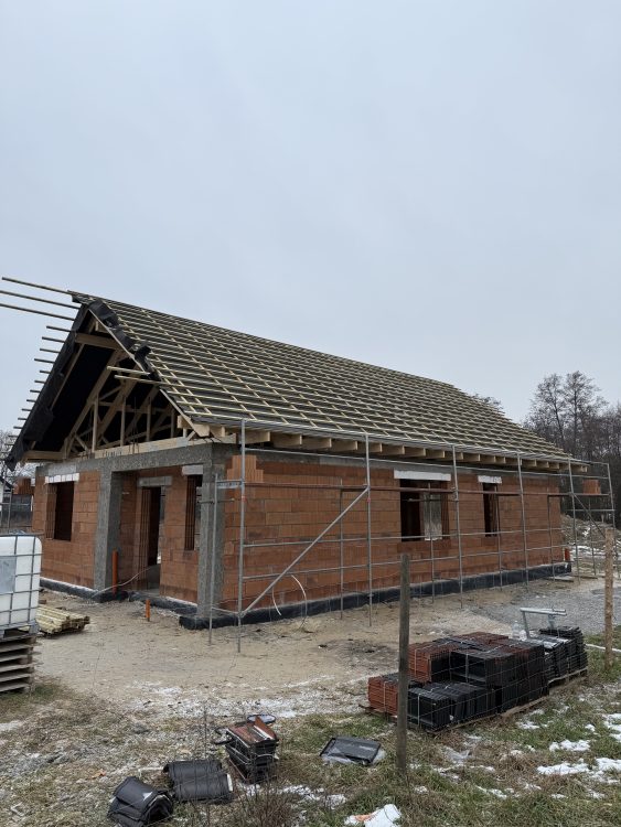 Kompleksowa budowa murowanego energooszczędnego domu jednorodzinnego 167 m2, okolice Namysłowa. Projekt indywidualny