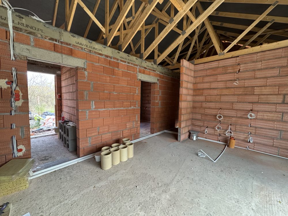 Kompleksowa budowa murowanego energooszczędnego domu jednorodzinnego do stanu surowego zamkniętego o pow. 105m2, gmina Świerczów. Projekt indywidualny - PROJEKT STODOŁA