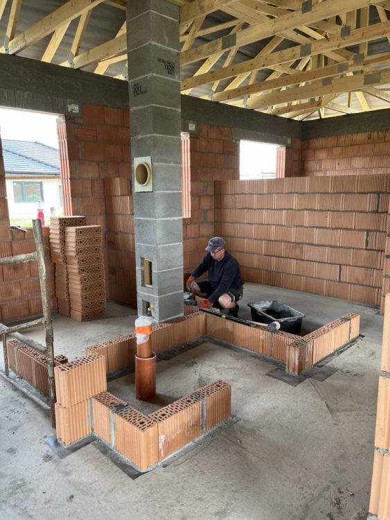 Kompleksowa budowa murowanego energooszczędnego domu jednorodzinnego do stanu deweloperskiego o pow. 92 m2, okolice Kępna. Projekt firmy Archon: Dom w Kruszczykach 14