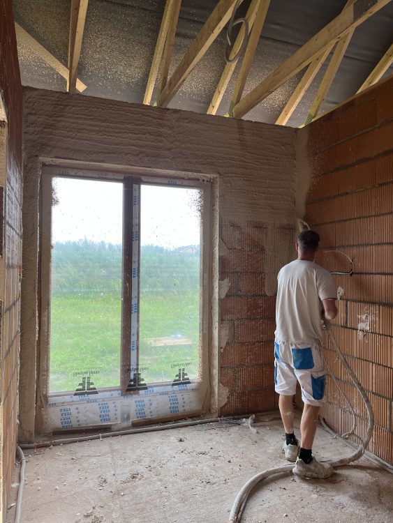 Kompleksowa budowa murowanego energooszczędnego domu jednorodzinnego do stanu deweloperskiego o pow. 92 m2, okolice Kępna. Projekt firmy Archon: Dom w Kruszczykach 14