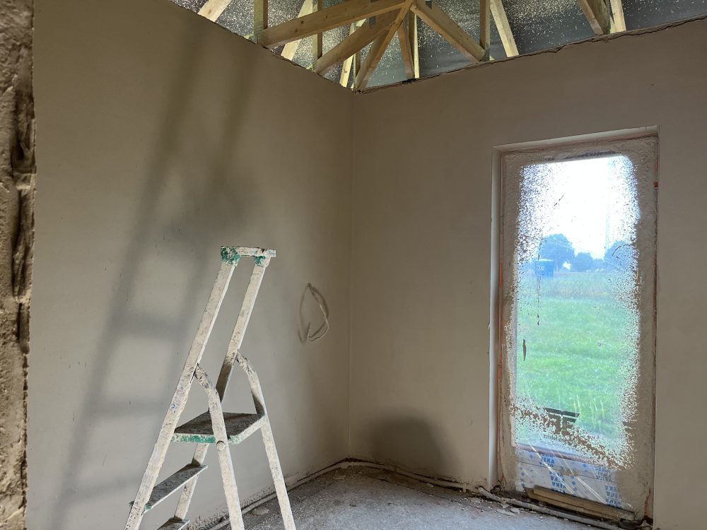 Kompleksowa budowa murowanego energooszczędnego domu jednorodzinnego do stanu deweloperskiego o pow. 92 m2, okolice Kępna. Projekt firmy Archon: Dom w Kruszczykach 14