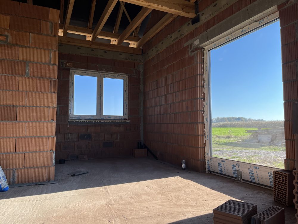 Kompleksowa budowa murowanego energooszczędnego domu jednorodzinnego 80 m², Namysłów.  Projekt Archon: Dom w Kruszczykach 10 (A)