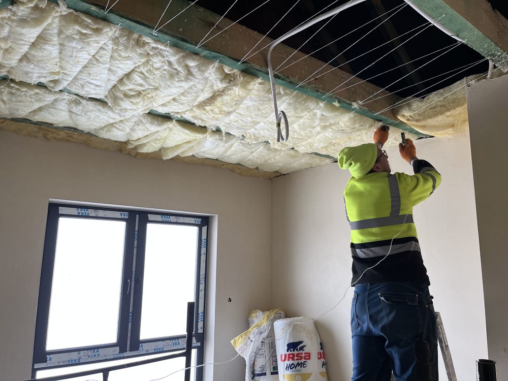 Kompleksowa budowa murowanego energooszczędnego domu jednorodzinnego do stanu deweloperskiego o pow. 127m2, okolice Oleśnicy. Projekt firmy ARCHON - Dom w Zielistkach 32