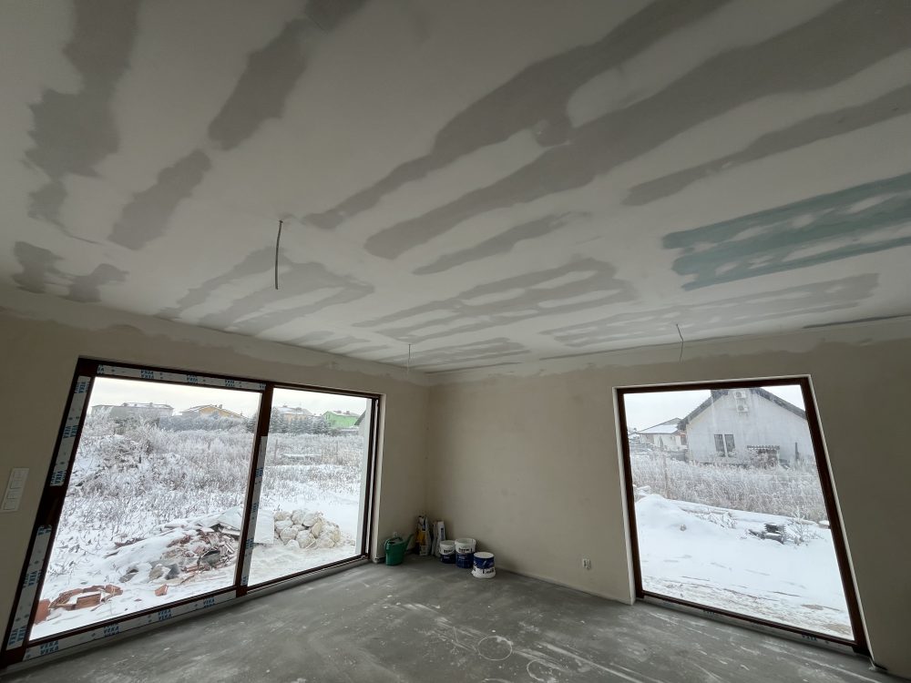 Kompleksowa budowa murowanego energooszczędnego domu jednorodzinnego do stanu deweloperskiego o pow. 92 m2, okolice Kępna. Projekt firmy Archon: Dom w Kruszczykach 14