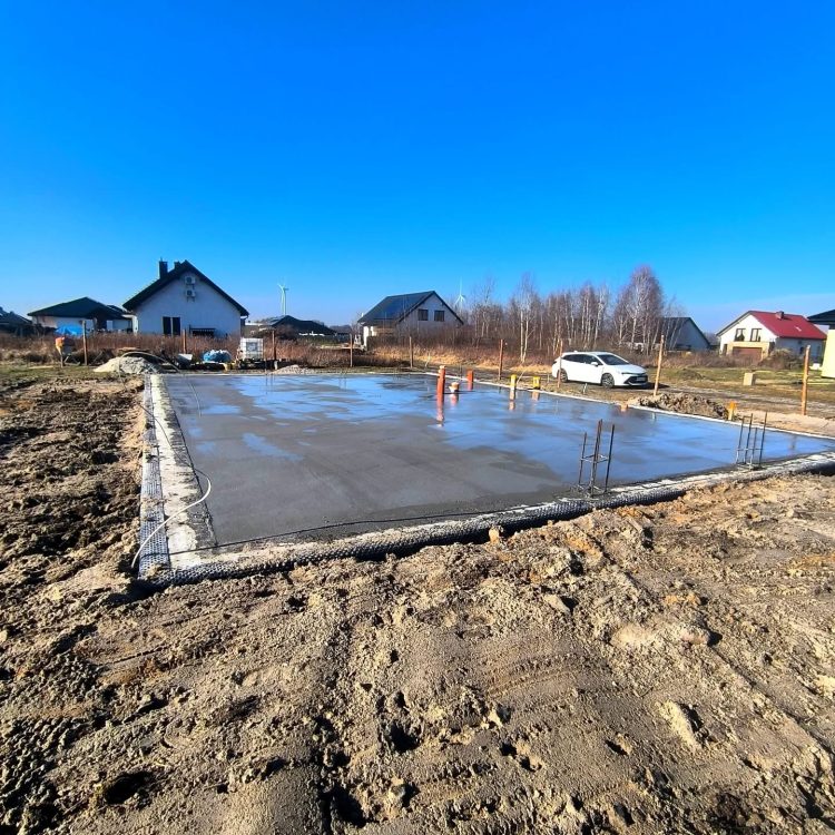 Kompleksowa budowa murowanego energooszczędnego domu jednorodzinnego do stanu deweloperskiego o pow. 92 m2, okolice Kępna. Projekt firmy Archon: Dom w Kruszczykach 14