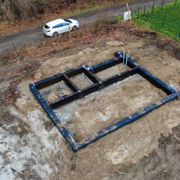 Kompleksowa budowa murowanego energooszczędnego domu jednorodzinnego do stanu surowego zamkniętego 118 m2, Namysłów. Projekt firmy Archon: Dom w Malinówkach 11 ver.2